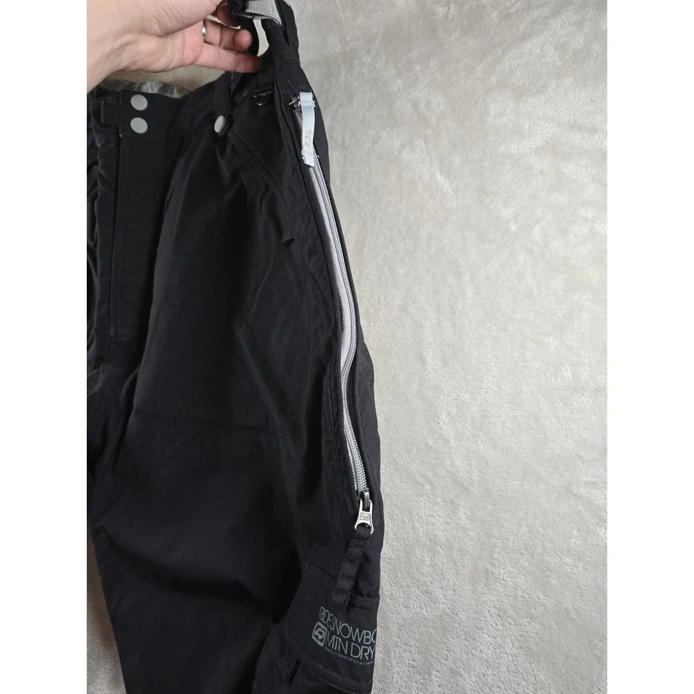 Ride‎ Snowboards Mountain Dry Series Snow Pants Mens M Black Cargo Adjustable